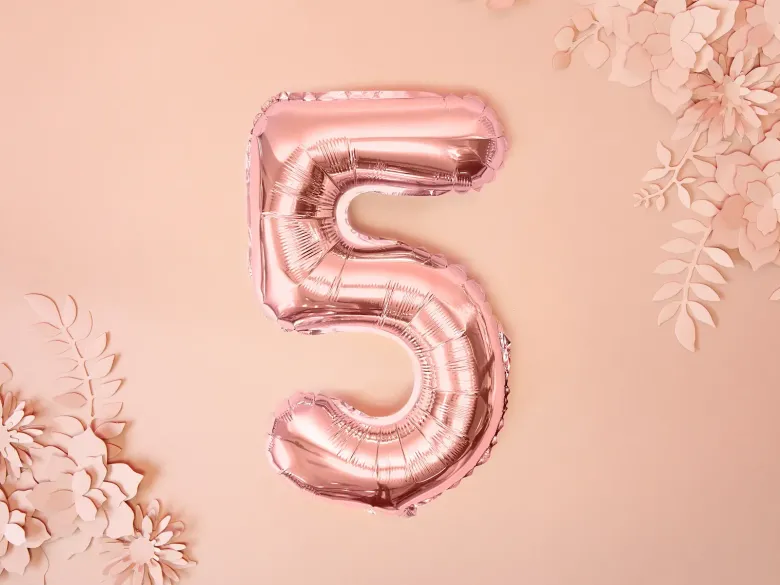 Rosegold Tal Ballon 35 cm - 5