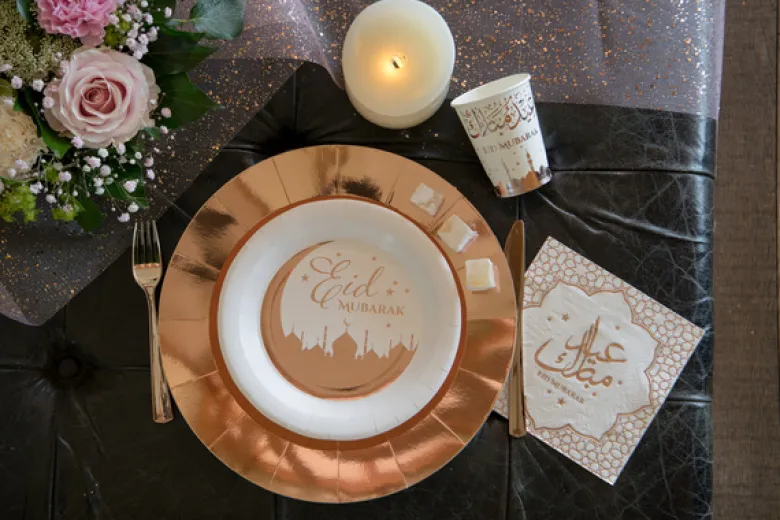 Rosegold Underlægningstallerkner 33 cm, 10 stk.