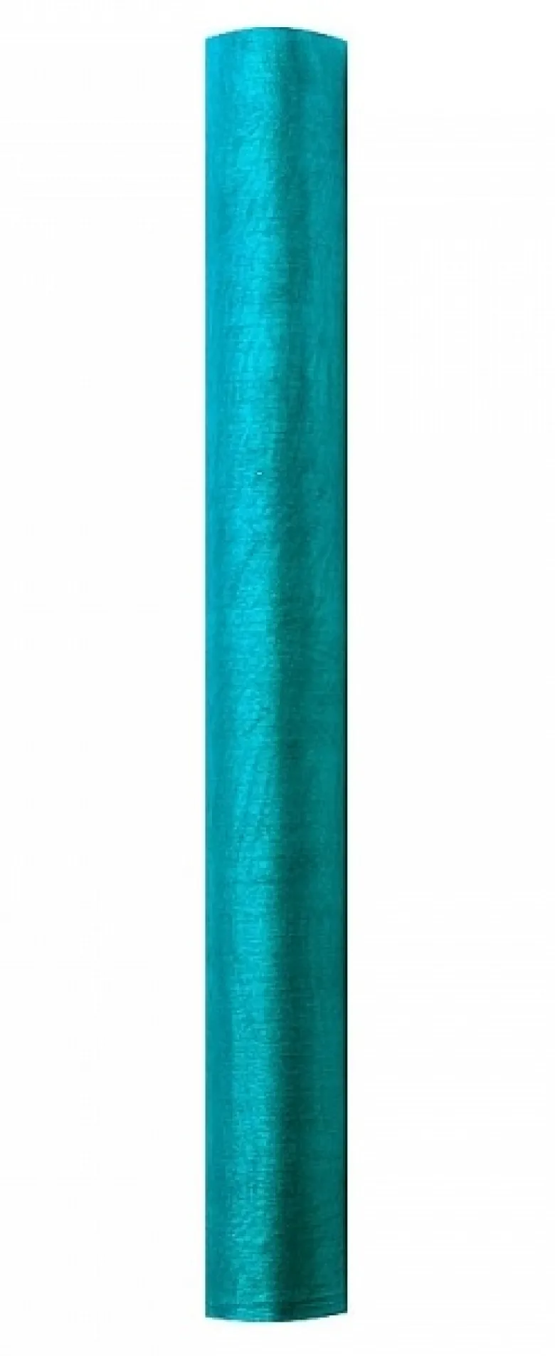 Rulle med azurblå organza 0.36 x 9m