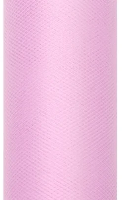 Rulle med bonderosa tyl 0.30 x 9m