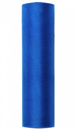 Rulle med kongeblåt organza 0.16 x 9m