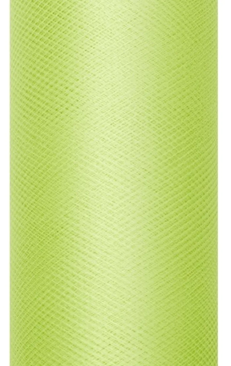 Rulle med limegrønt tyl 0.30 x 9m