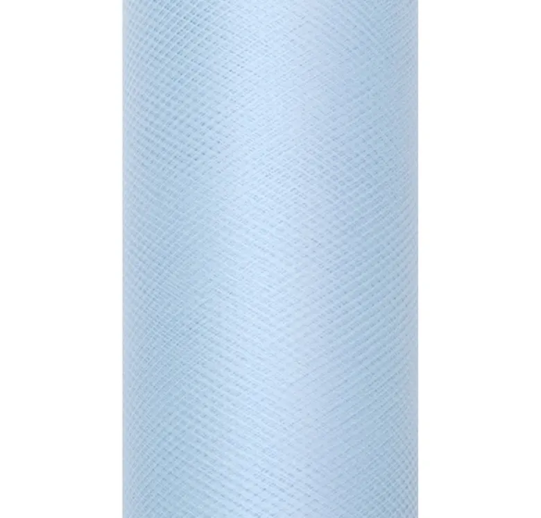 Rulle med lyseblåt tyl 30cm x 9m