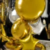 Rund Folie Ballon, 45 cm, Guld