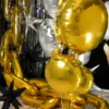 Rund Folie Ballon, 45 cm, Sølv