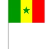 Senegal Papirflag på Pind, 27 x 20 cm