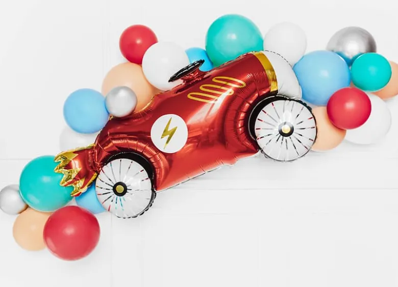 Shape Folieballon - Rød Racerbil, 93 x 48 cm