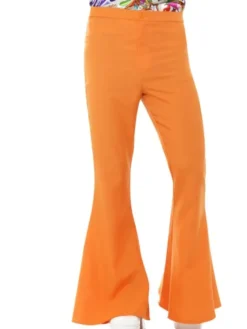 Skrig-Orange Trompetbukser til Voksne
