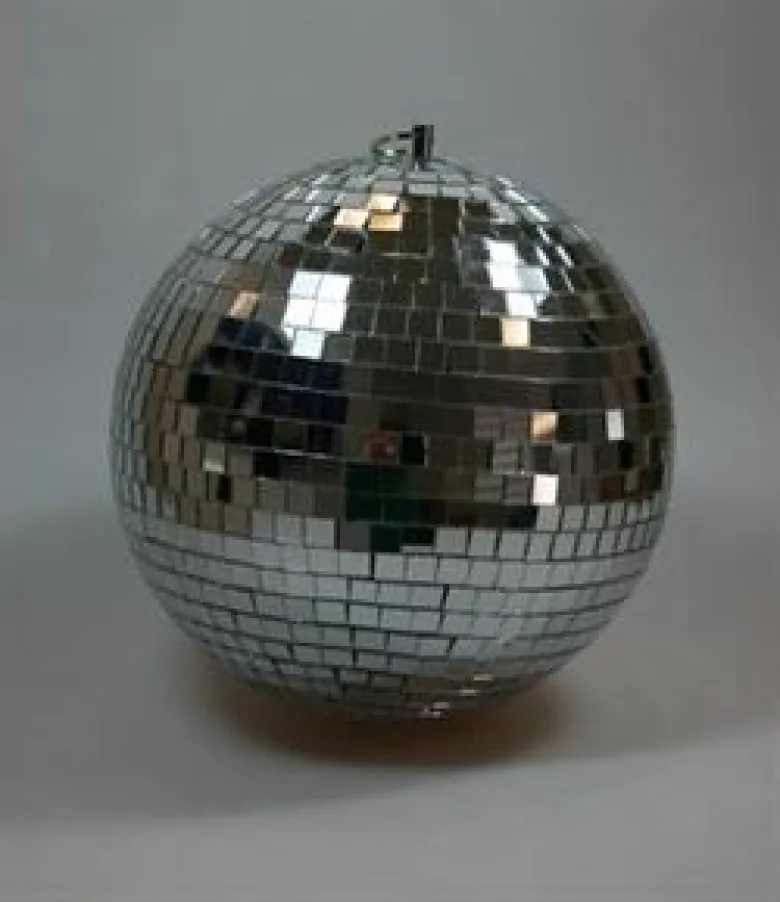 Sølv Discokugle, ø20 cm