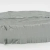 Sølv Flæse Crepebånd, 8 cm x 24 meter