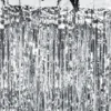 Sølv Glimmerforhæng Folie 90x250cm