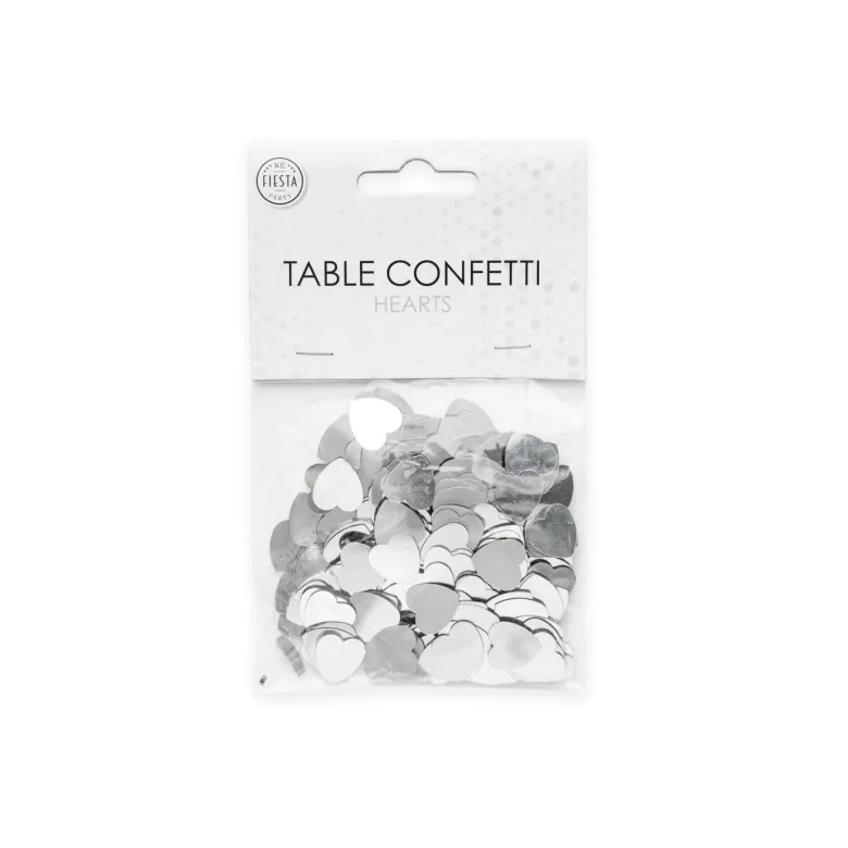 Sølv Hjerte Konfetti, 14gr