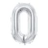 Sølv Tal Ballon 86 cm - 0