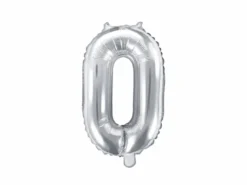 Sølv Tal Ballon 35 cm - 0