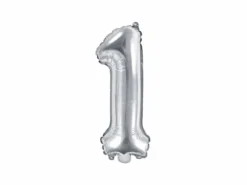 Sølv Tal Ballon 35 cm - 1