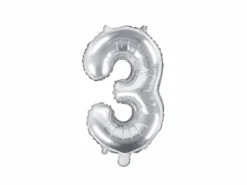 Sølv Tal Ballon 35 cm - 3