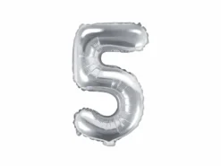 Sølv Tal Ballon 35 cm - 5