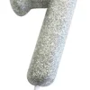 Sølv Tal Kagelys m/Glitter 6.5 cm - 7 Tal