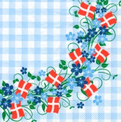 Sommerlige Dannebrog Servietter