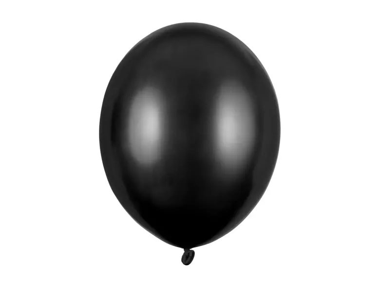 Sort Ballon Metallisk, 30 cm