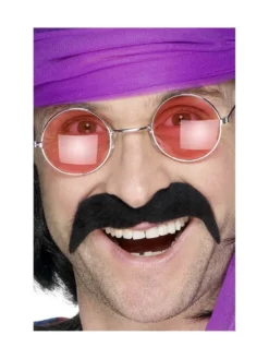 Sort 70'er Moustache