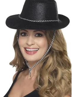 Sort Glimmer Cowboy Hat