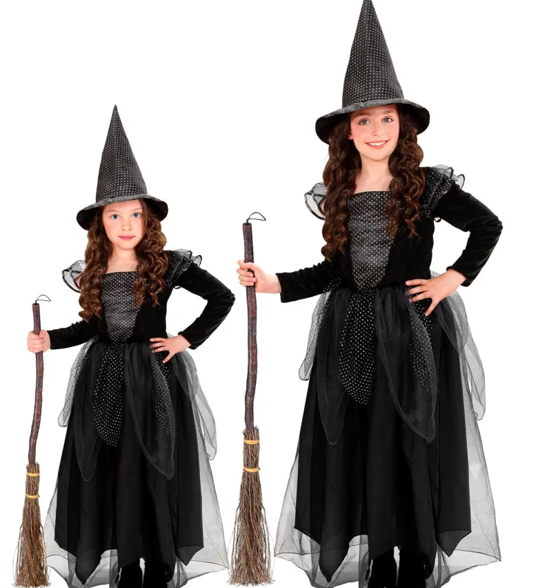 Sort Heks Børnekostume