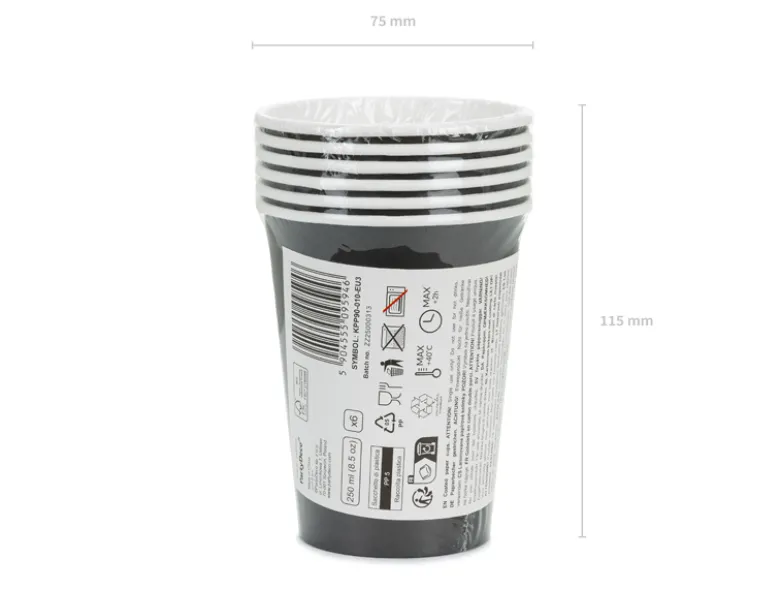 Sort Papkrus - 250 ml