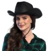 Sort Rodeo Cowboy Hat til Voksne