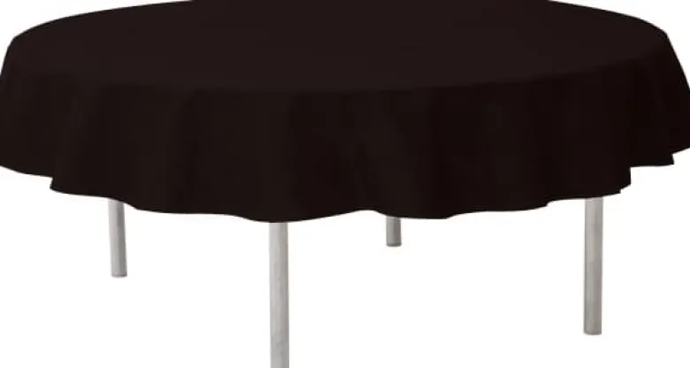 Sort Rund Dug - Non Woven, ø240 cm