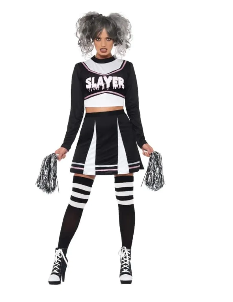 Sort "Slayer" Cheerleader Uniform, Voksen