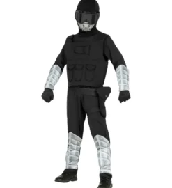Sort Special Forces Børnekostume
