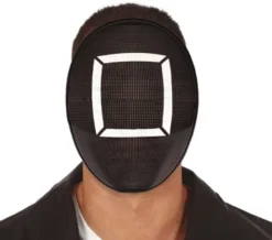Sort Vagt Maske ala. Squid Game Square Guard