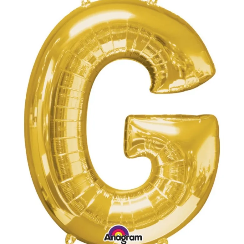 Stor Guld Folie Ballon - Bogstav ''G''