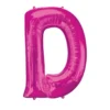 Stor Pink Folie Ballon - Bogstav ''D''