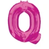 Stor Pink Folie Ballon - Bogstav ''Q''
