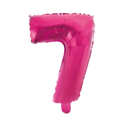 Stor Pink Folie Tal Ballon (88cm.) - 7 Tal