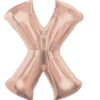 Stor Rosegold Folie Ballon - Bogstav ''X''