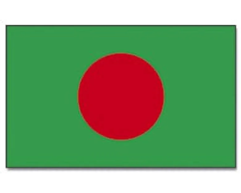 Stort Bangladesh Stofflag, 90 x 150 cm