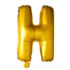 Stort Guld Folie Bogstav - ''H''