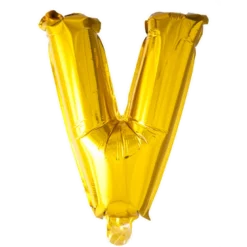 Stort Guld Folie Bogstav - ''V''