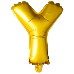 Stort Guld Folie Bogstav - ''Y''