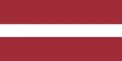 Stort Letlands Stof Flag, 90 x 150 cm