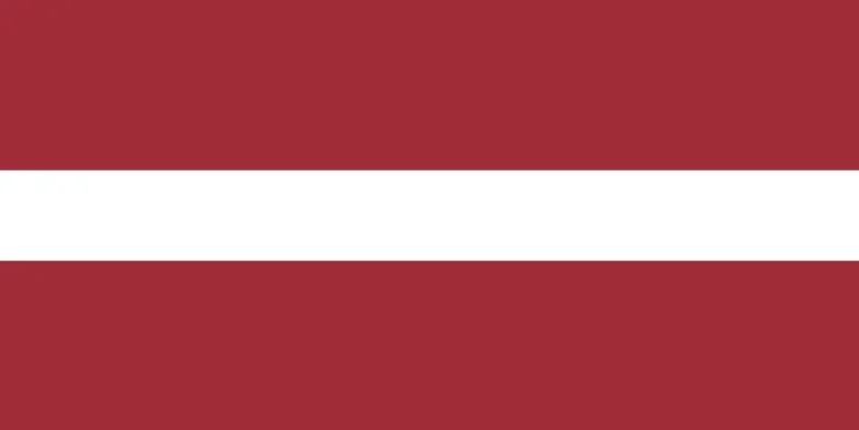Stort Letlands Stof Flag, 90 x 150 cm