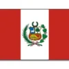 Stort Peruviansk Stofflag, 90 x 150 cm