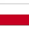 Stort Polsk flag 90 x 150 cm