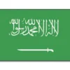 Stort Saudi Arabisk Stofflag, 90 x 150 cm