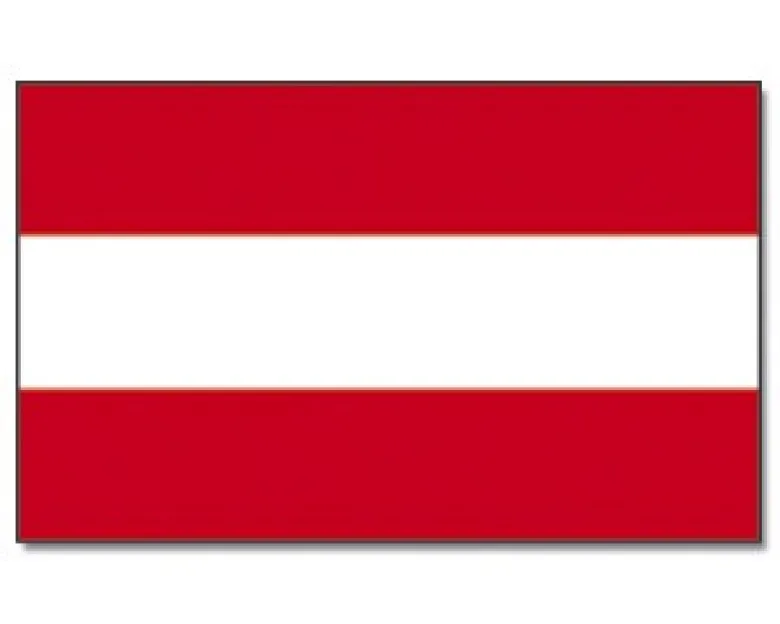 Stort Østrigst Stof Flag, 90 x 150 cm