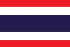 Stort Thailandsk Stof Flag, 90 x 150 cm