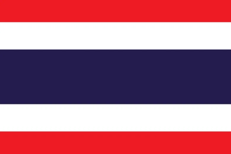 Stort Thailandsk Stof Flag, 90 x 150 cm